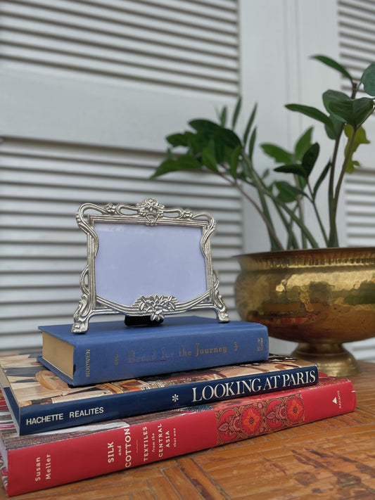 Vintage Grandmillenial Mann Silver Pewter Photo Frame